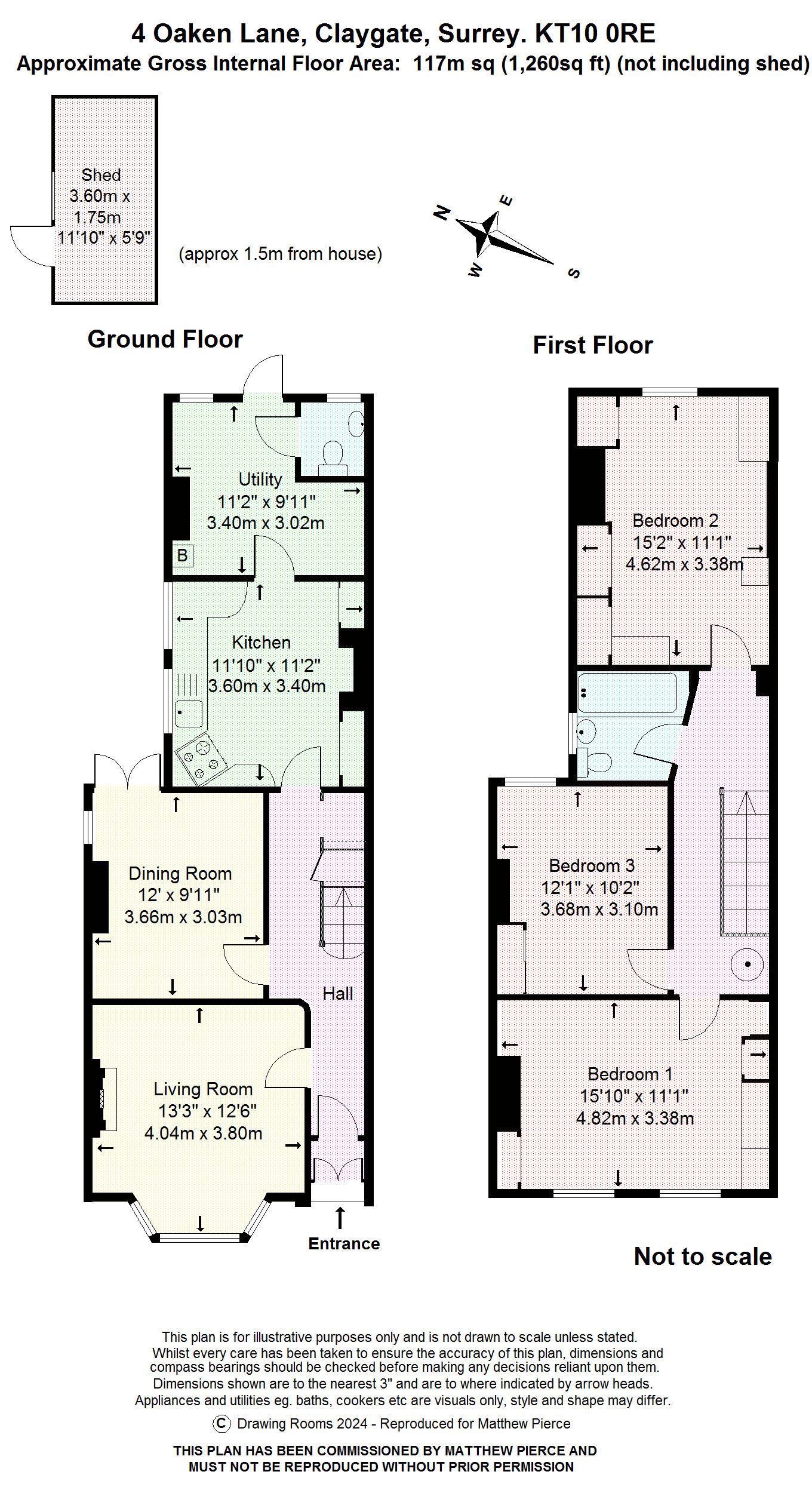 Floorplans For Oaken Lane, Esher