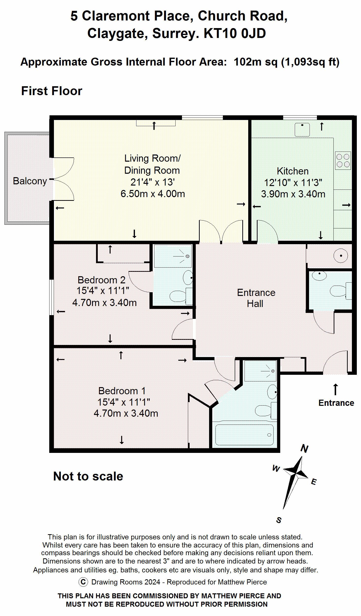 Floorplans For Church Road, Esher