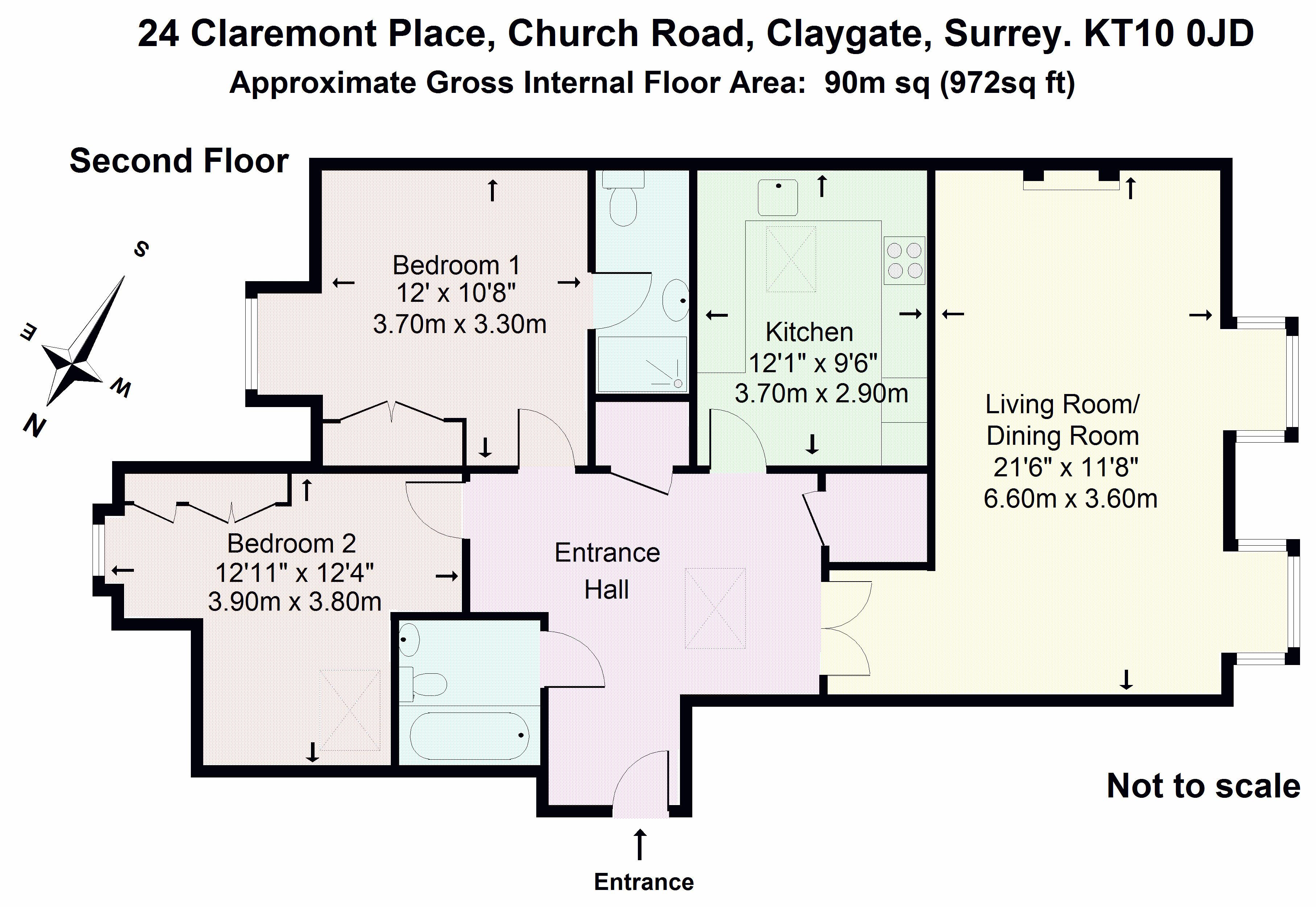 Floorplans For Claremont Place, Claygate