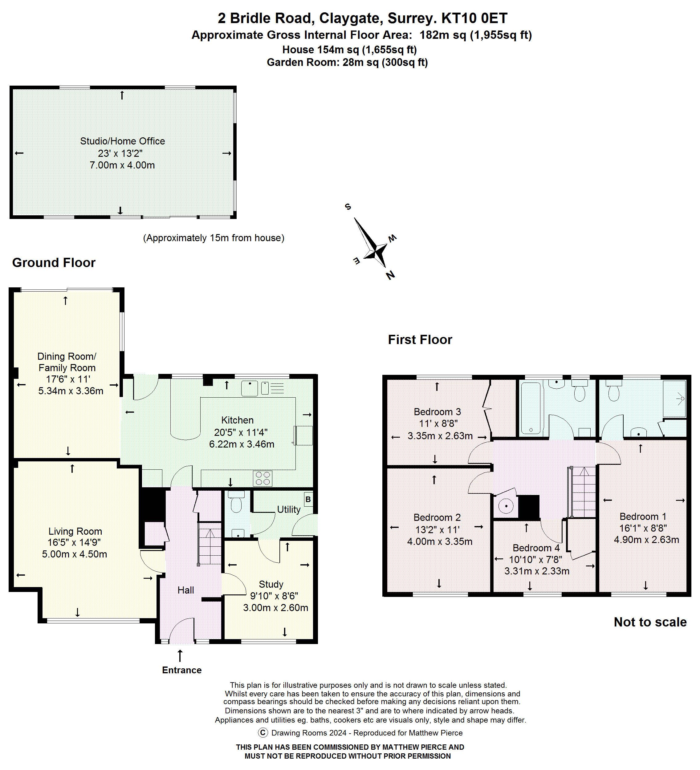 Floorplans For Bridle Road, Esher