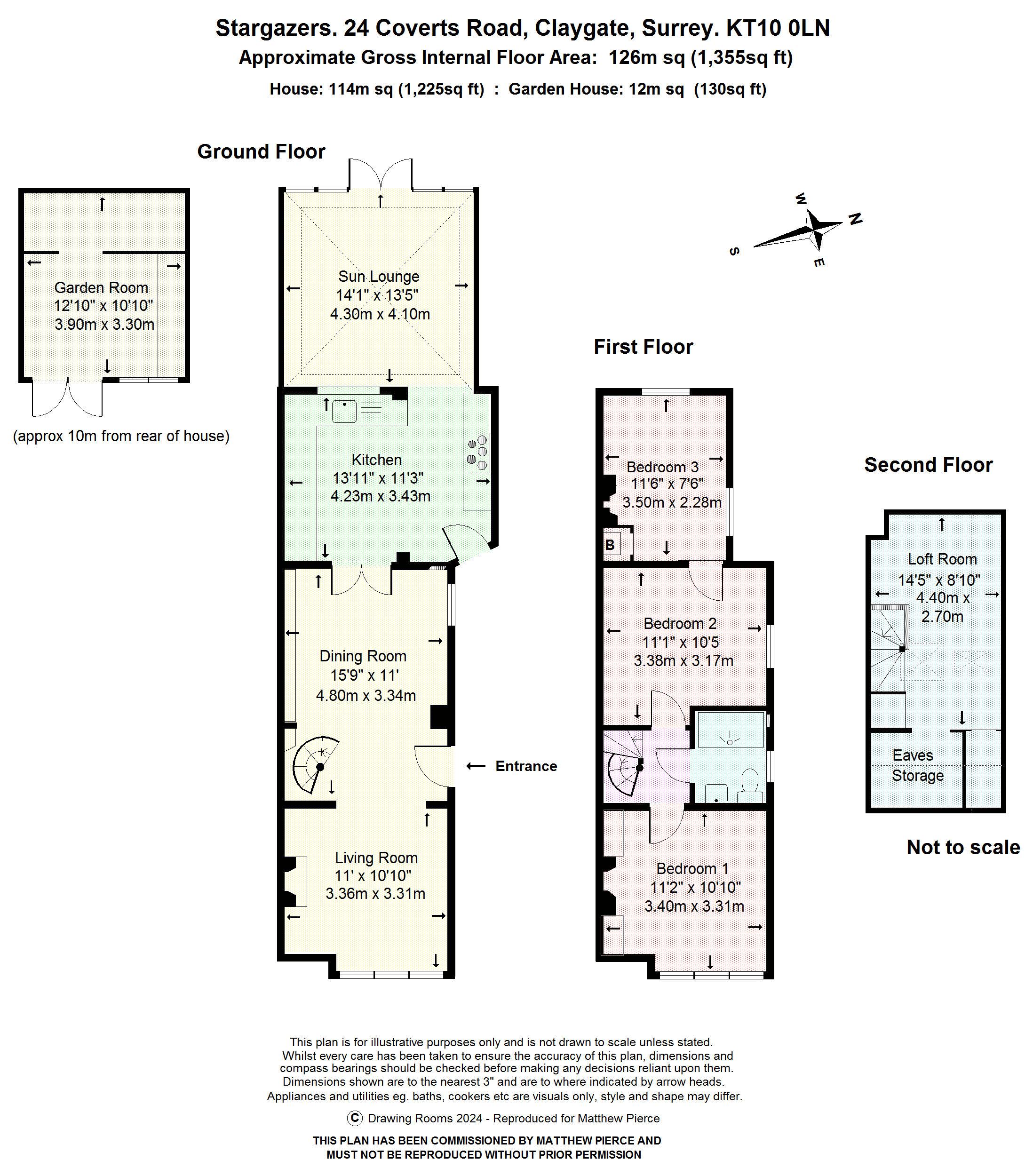 Floorplans For Coverts Road, Esher