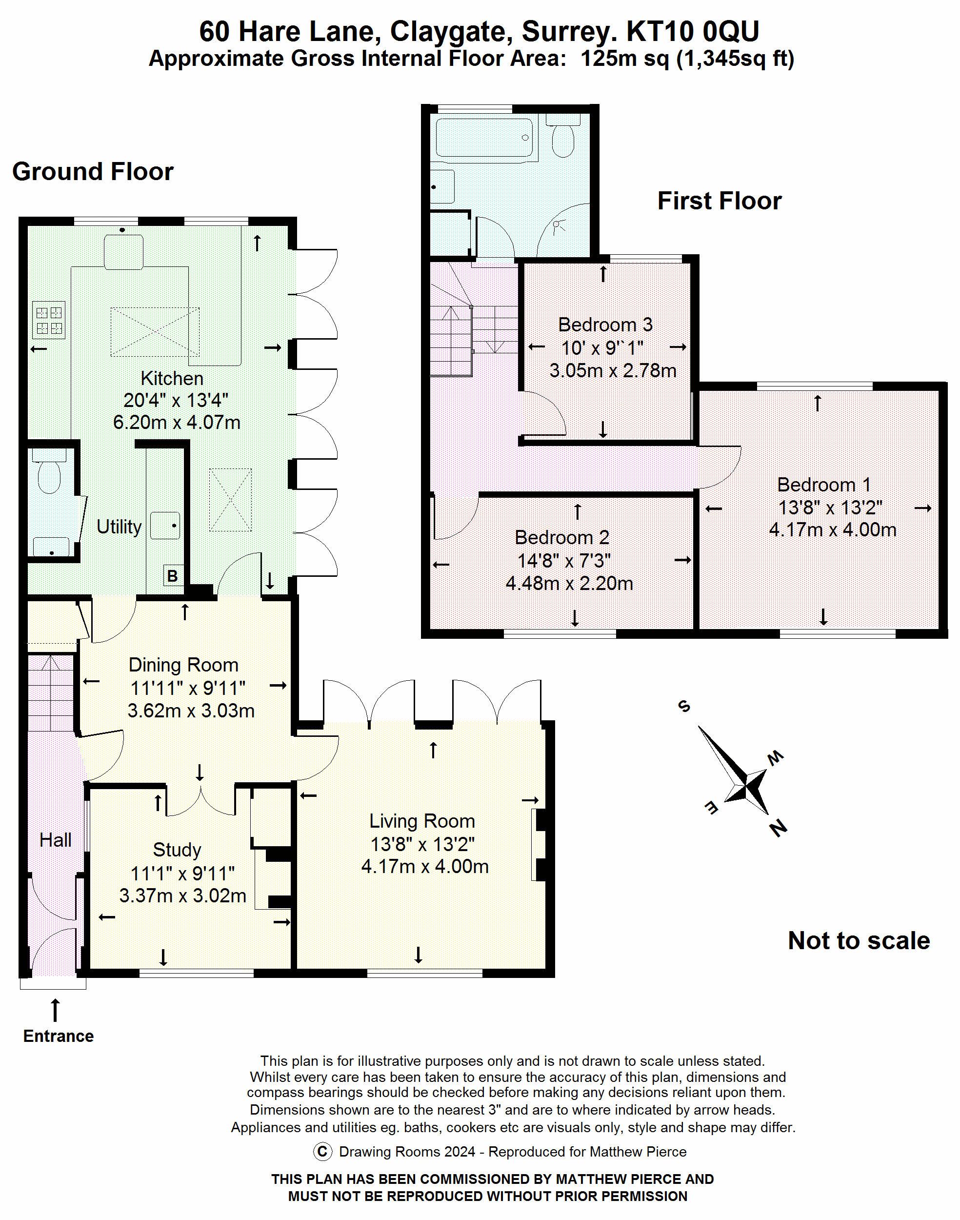 Floorplans For Hare Lane,Claygate