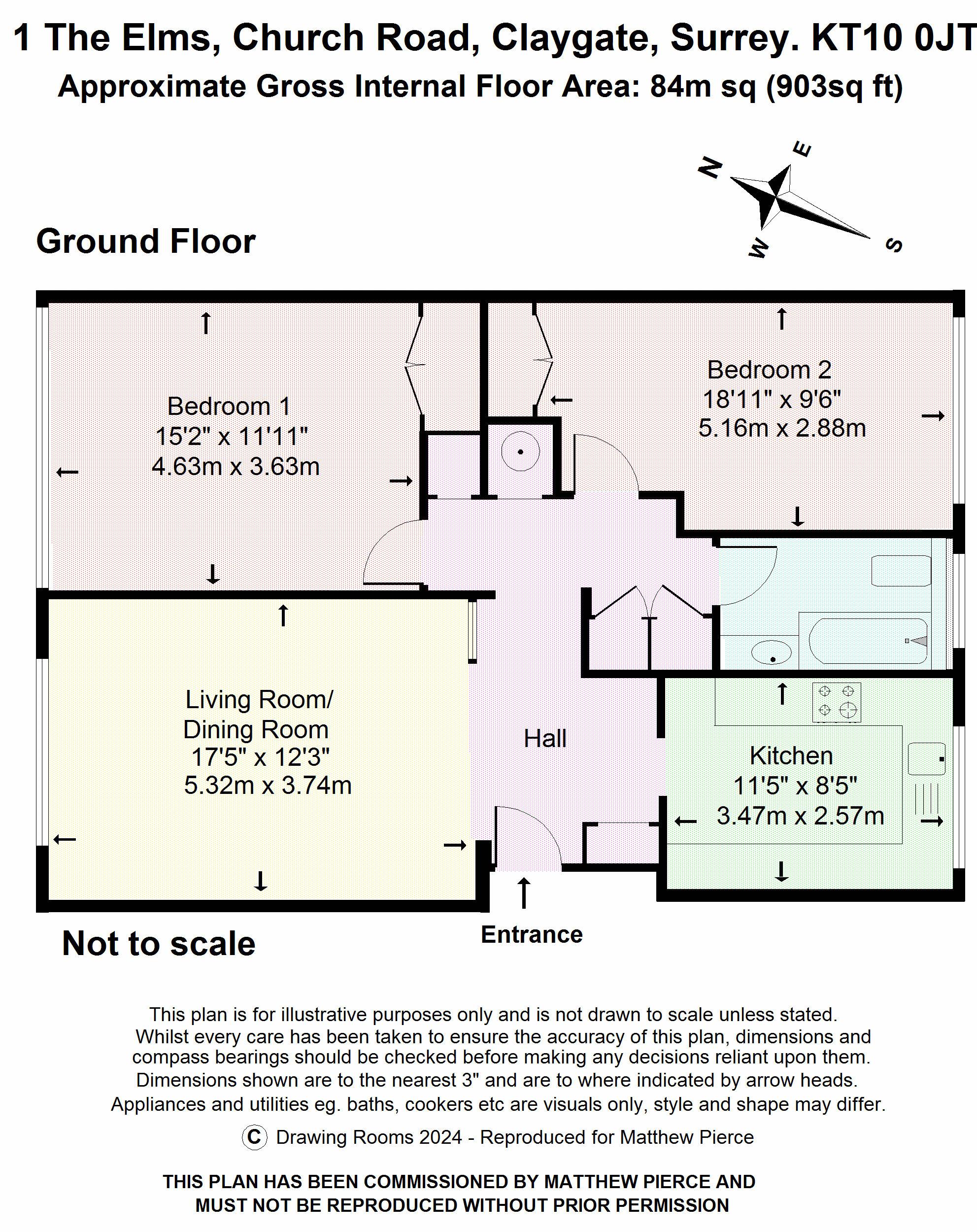 Floorplans For Church Road, Esher