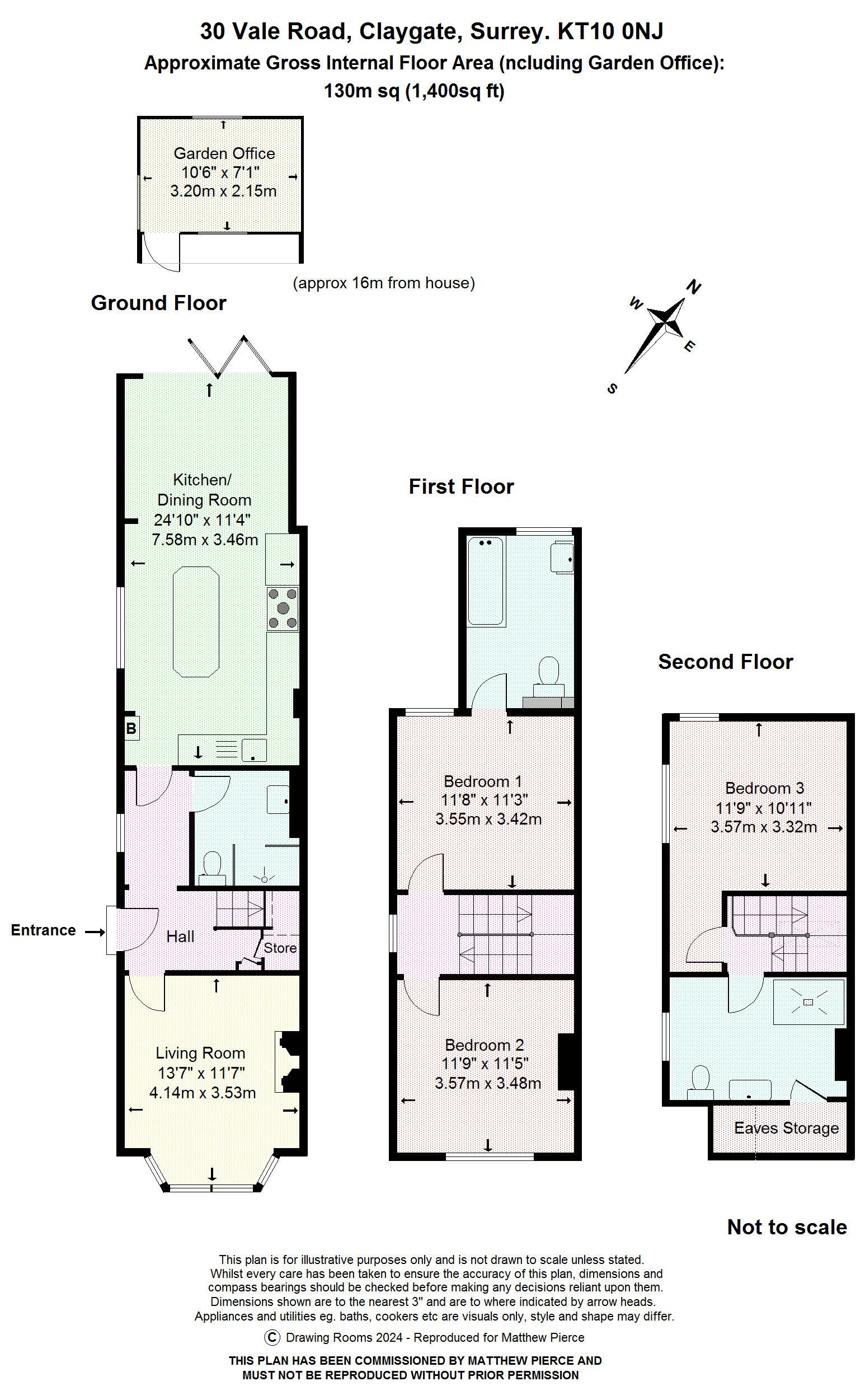 Floorplans For Vale Road, Esher