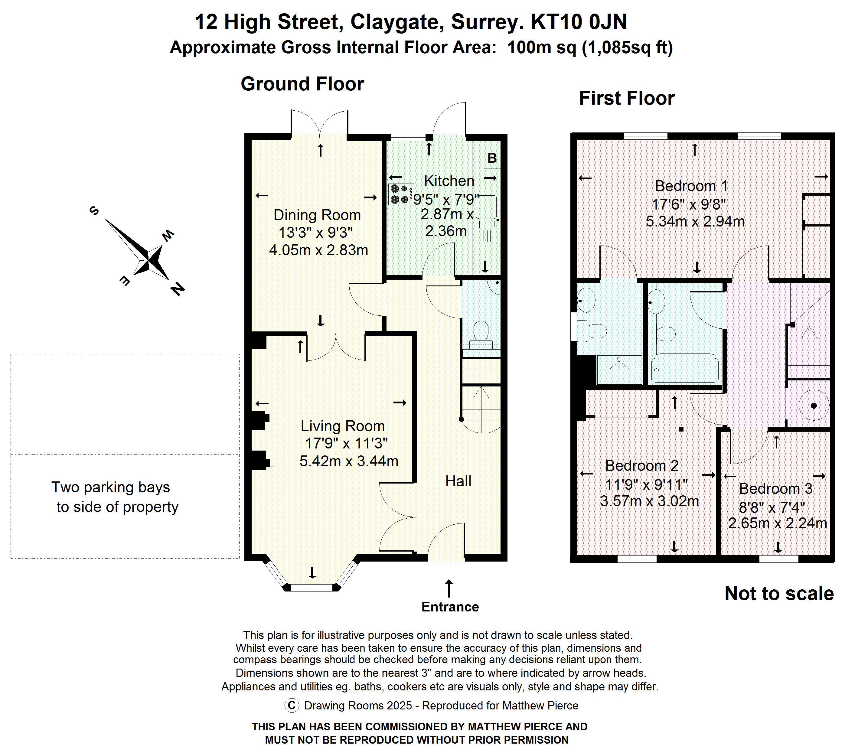 Floorplans For High Steet, Claygate