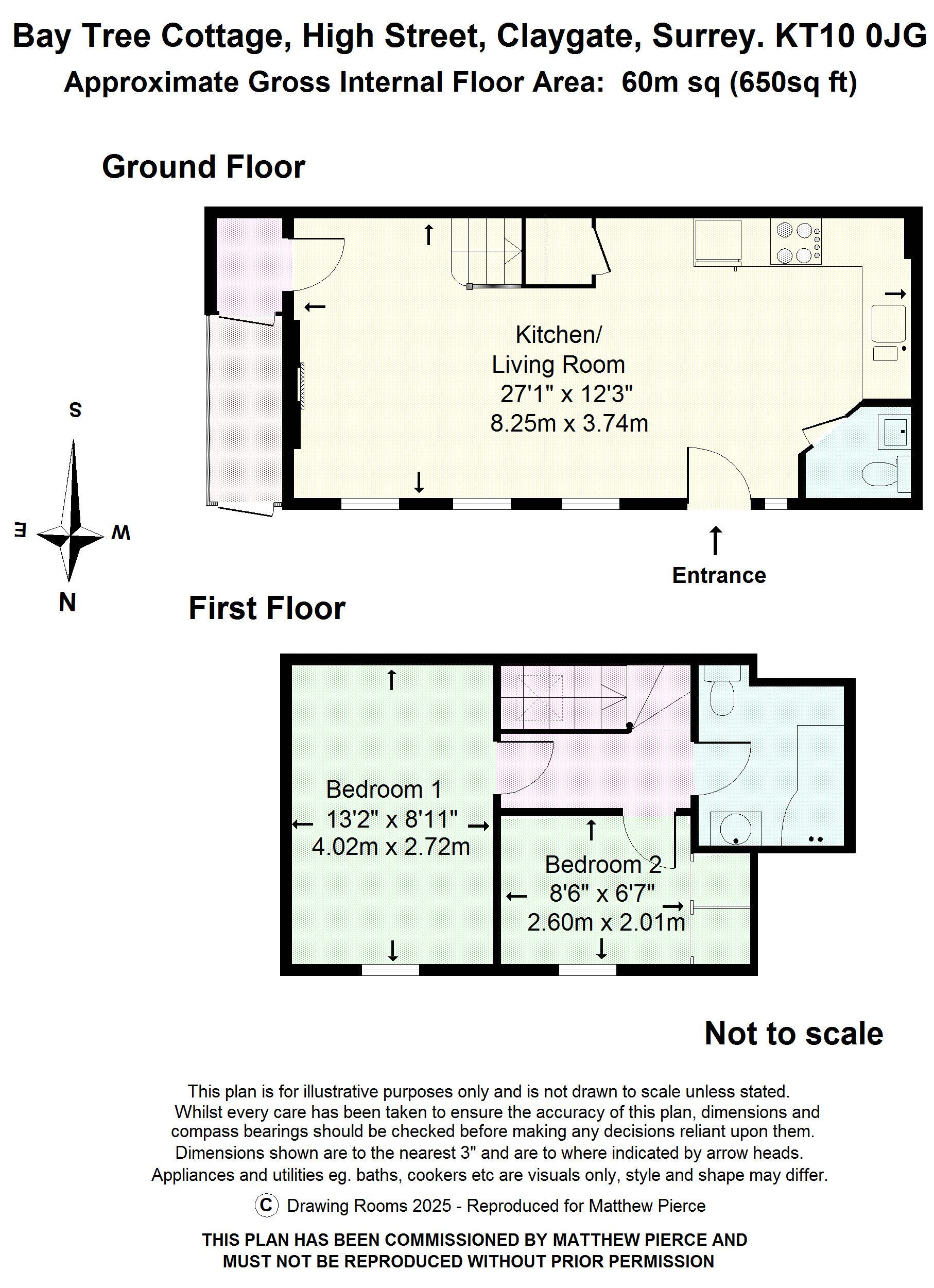 Floorplans For High Street, Claygate.